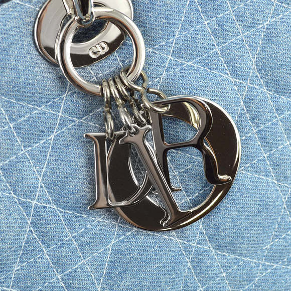 CHRISTIAN DIOR 1999 Large Denim Lady Dior Bag 120531 - Picture 7 of 10